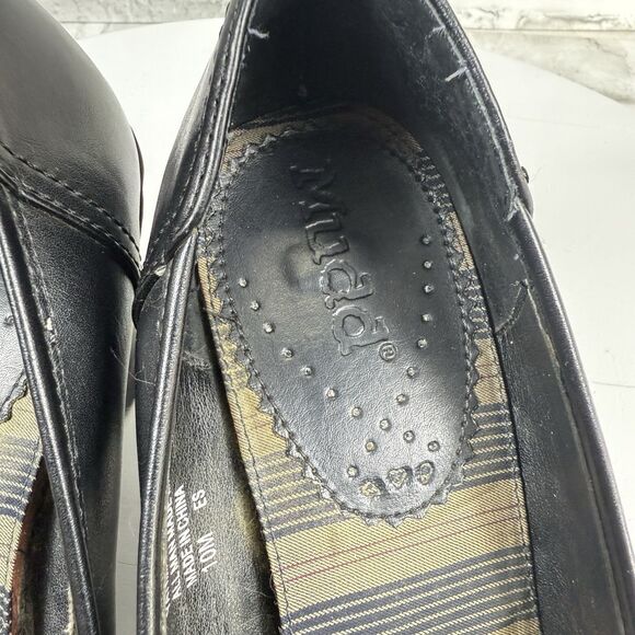 Mudd Vintage Yatima Women's 10 Chunky Platform Bow Oxford Black Block Heels - Picture 10 of 13